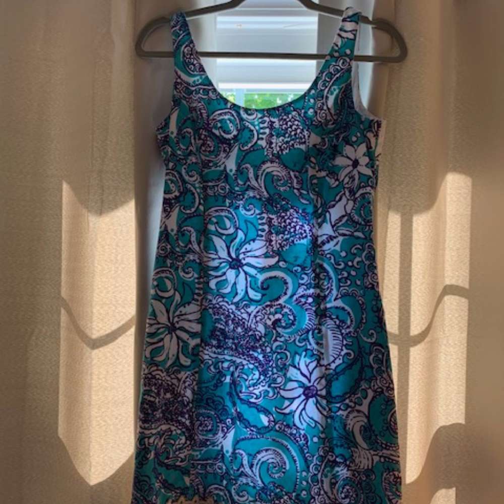 EUC Lilly Pulitzer Seafoam Tassel Eaton Shift